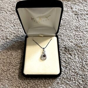 Kay Jewelers amethyst and white topaz necklace